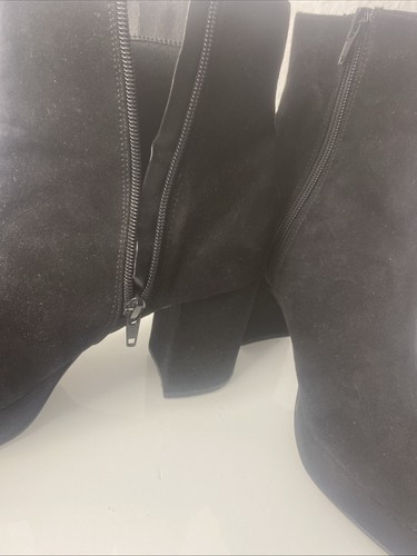 Wildleder-Plateau-Stiefeletten
