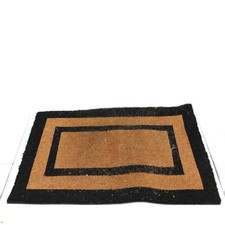 Relaxdays Fußmatte lang aus Kokos PVC optimal Balkon Flur Veranda Terrasse als W