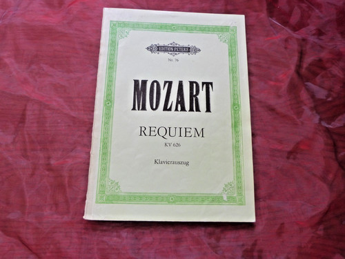 Mozart requiem klavierauszug - requiem,