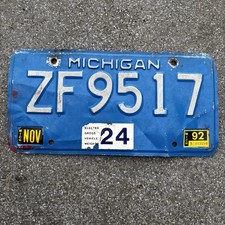 Original US Auto Kennzeichen Nummernschild USA ?? Michigan Trailer 
