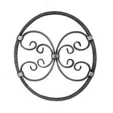 Rosette Zierelement Stahl Tor