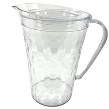 Tupperware Diamant Kanne 2 l mit Deckel Glasoptik Stella Eleganz Krug Getränke 