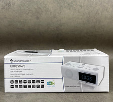 Soundmaster UR8350WE - Weiß - DAB+ UKW Radiowecker – Retro Design - OVP