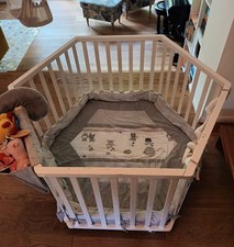 roba Laufgitter 6 eckig Laufstall Inkl Matratze