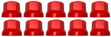 10x Rot Radmutterkappen Schutz