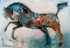 Bild  "Pferd "  Papier  44 x