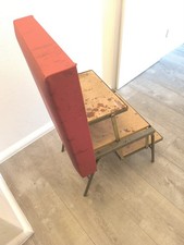 DDR Klapphocker Rot Hocker Klappleiter Treppenhocker Hitsche Vintage Shabby Loft