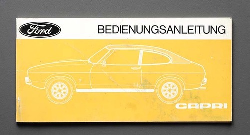 Bedienungsanleitung ford capri - ford,