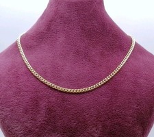 Gold Halskette, 333er 8 Karat Gold Panzerkette, Lange Zarte Goldkette