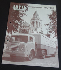 LATIL LKW (LRS SAVIEM / Sattelzugmaschinen)...4-Seiten-Prospekt...SEHR RAR..1956