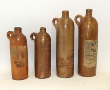 4er Set Keramik Wasserflaschen