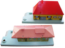 HO  Blech Plastik HWN Germany Stadt Kleinstadt Nebenbahn Bahnhof Kaufhausbahn