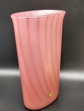 Peill & Putzler Vase Glas rosa 70s H 27 cm