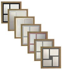 Multi Bild Collage Bilderrahmen 30x30cm für 4 Bilder 6 x 4 Zoll farbige Halterungen