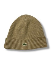 Lacoste Beige Wollmütze 100%