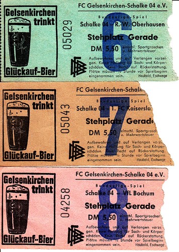 Ein ticket fc schalke - ticket, 71/72