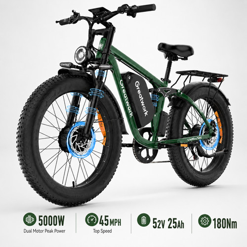 5000w dual motor electric - electric, bike