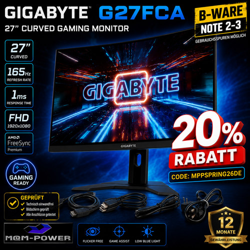 Gigabyte g27qc zoll 16 9 - g27qc, a