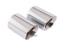 ABT Sportsline Chrom Endrohrblenden Endschalldämpfer für Audi/VW 