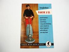 Fakir Werk Mühlacker Fakir 3SL Saugbohner Bohnermaschine Prospekt 1950er Jahre