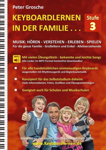 Keyboardlernen der familie - in,