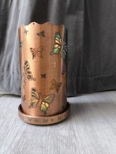 Partylite Windlicht Schmetterlinge Metall 3tl. kupferfarben