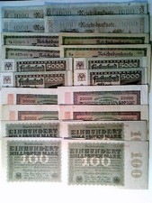 20 Reichsbanknoten, je 4x 1000