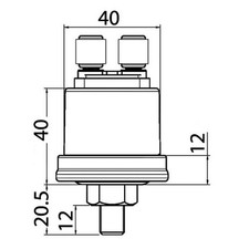 VDO Oldruckmesser 10 bar M10x1