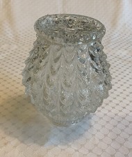 antikes Lampenglas Lampenschirm Ersatzglas Kristallglas 14 cm, Artichocke