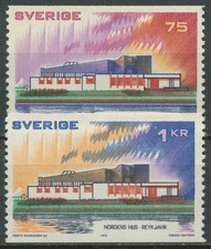 Schweden 1973 NORDEN Haus des Nordens Reykjavik 808/09 postfrisch