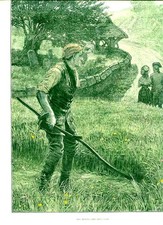 Original alter antiker Druck