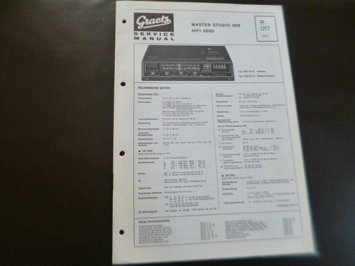Original service manual - original,
