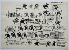 Zeichnung Federzeichnung Bauhaus Richard Paulick Schablone Bauakademie Berlin