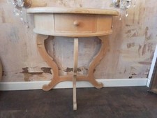 Wandkonsole Tisch Konsolentisch 3 Bein Kieferholz Weichholz matt Schublade Top