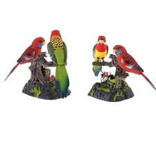 2pcs Sound Voice Activated Singing Chirping Bird mit echtem Sound & Bewegung