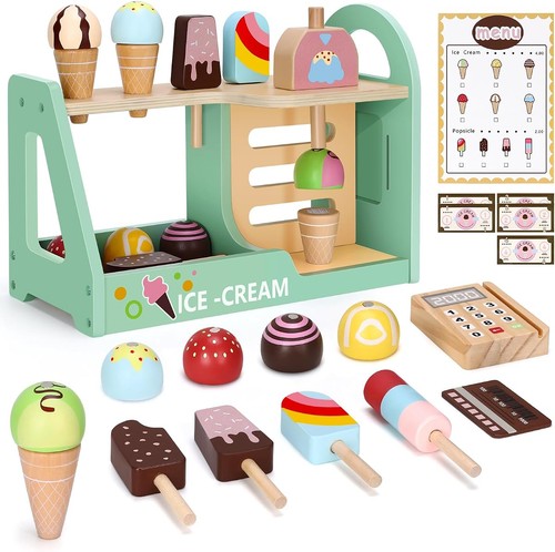 Eisdiele spielset holzspiel - eisdiele,