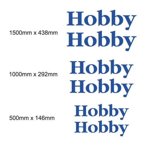 Hobby wohnwagen aufkleber set - hobby,