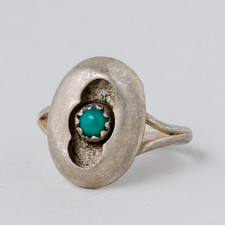 Ring Grüner Stein 925er