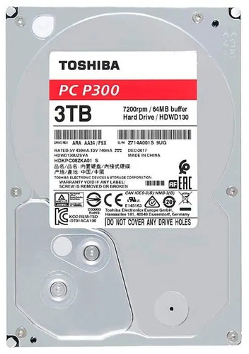 Toshiba p300 3tb - p300, interne