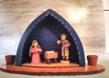 Alte Erzgebirge Krippe Holz