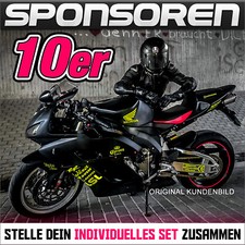 10er SET #  MOTORRAD Sponsoren