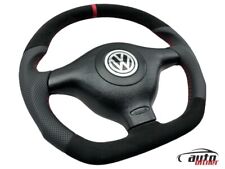TUNING Lenkrad Lederlenkrad Alcantara PASSAT 3B Vw GOLF 4 BORA Abgeflacht Airbag