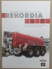 MEYER LOHNE GFK Pumptankwagen Güllefasser Güllewagen Prospekt Traktor Schlepper