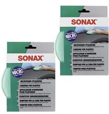 SONAX MicrofaserPflegePad ( 2 Stück) für gleichmäßiges Auftragen  04172000 