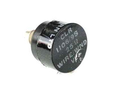 2x Colvern 25 Ohm Ohm Poti - CLR 1106/9S - Drahtgewickeltes Potentiometer 1 Watt - NOS