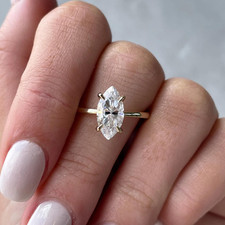 Marquise Diamant Ring 14k