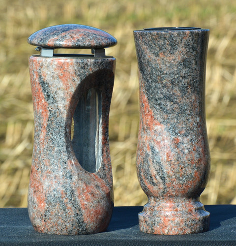 Grablaterne vase grablicht - grablaterne,