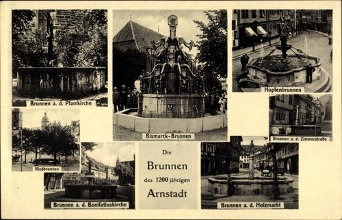 Arnstadt thüringen - ak,