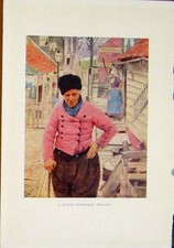 Original alter Vintage Druck