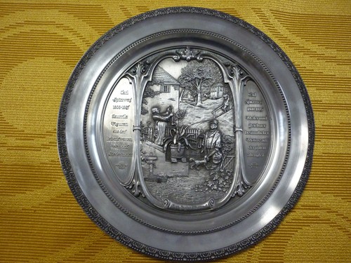 Wmf zinn wandteller durchm - *wmf-zinn-wandteller,